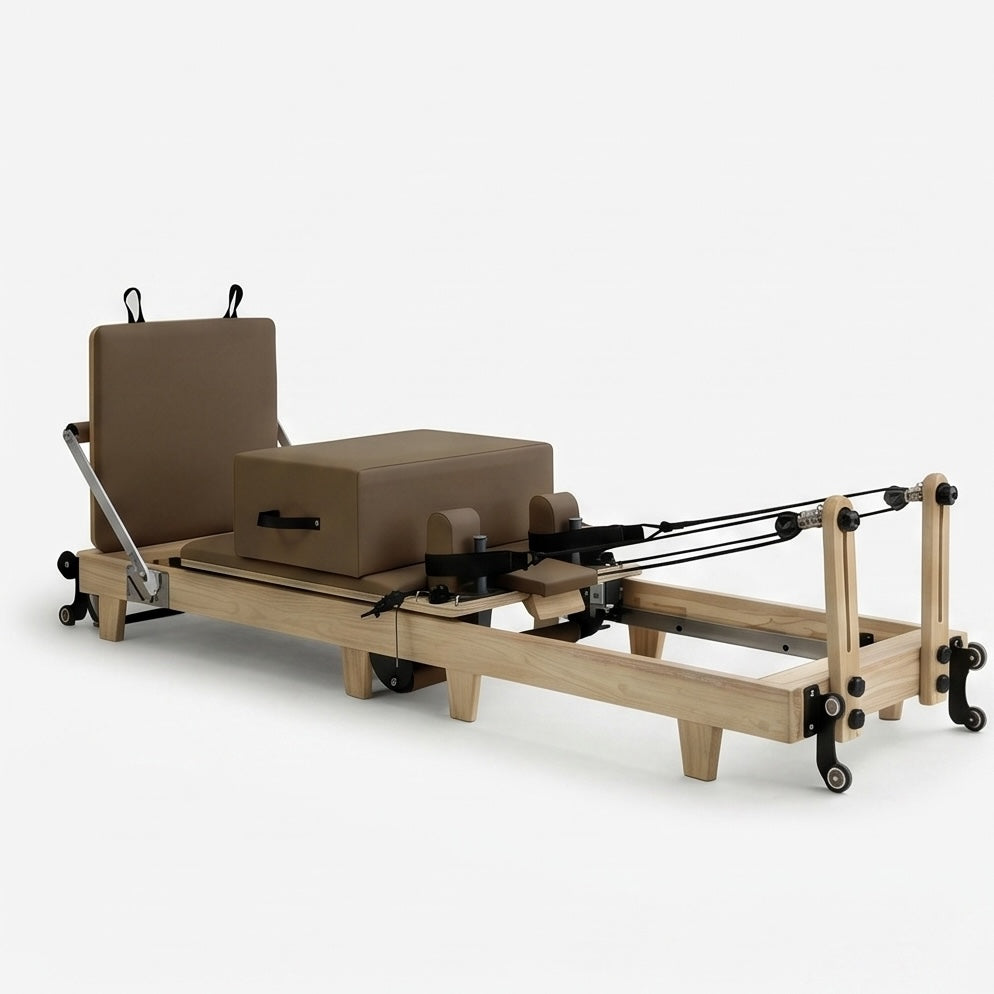 Pilates reformer en bois massif