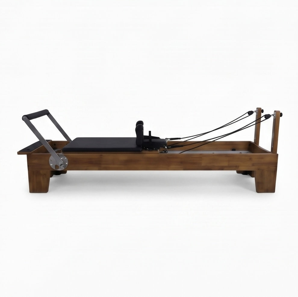 Pilates reformer en bois noyer massif