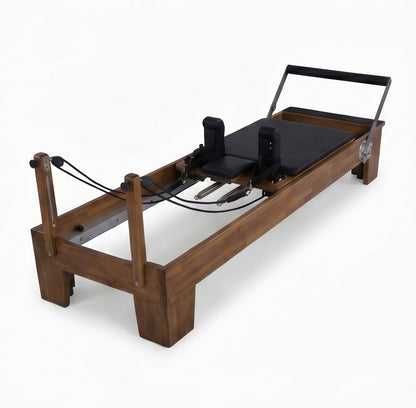 Pilates reformer en bois noyer massif