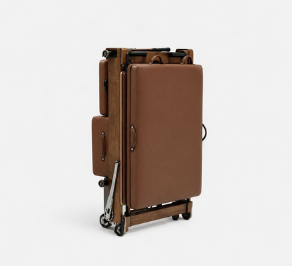 Pilates reformer en bois massif finition noyer