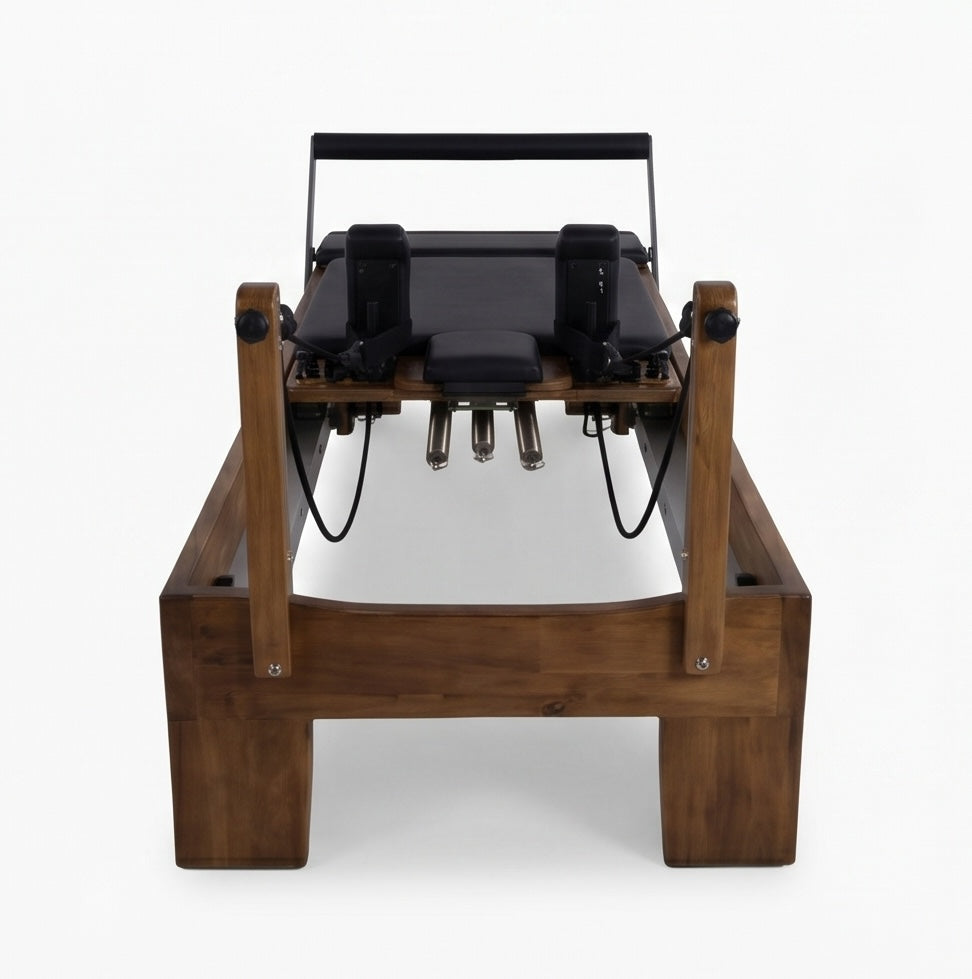 Pilates reformer en bois noyer massif