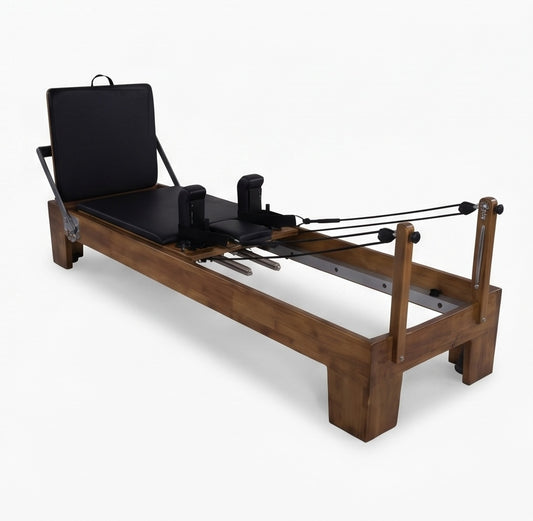 Pilates reformer en bois noyer massif