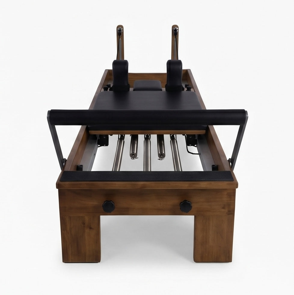 Pilates reformer en bois noyer massif