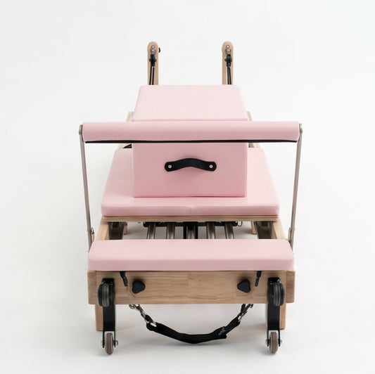 Pilates reformer en bois massif