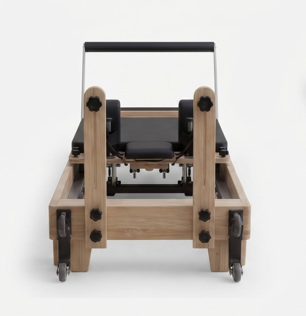 Pilates reformer en bois massif